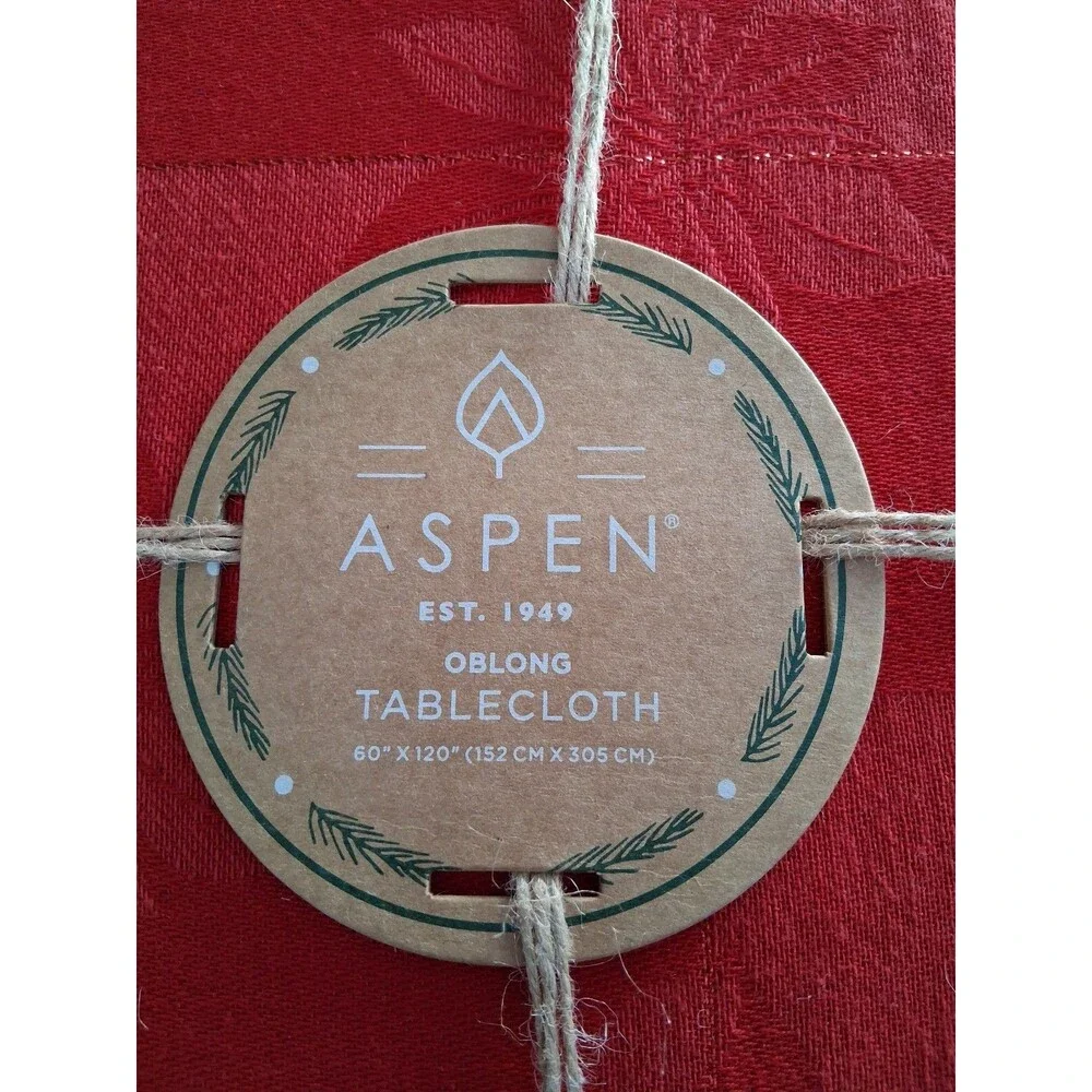 NEW! Aspen Christmas Tablecover, 60